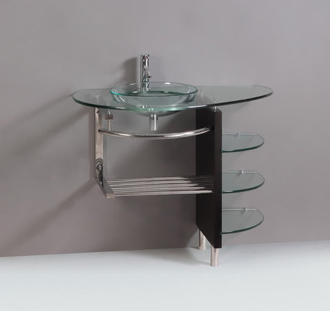 Image of Legion WTB034 SINK VANITY WITHOUT MIRROR AND FAUCET - Espresso WTB034