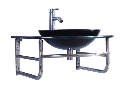 Image of Legion WTB072 SINK VANITY WITHOUT MIRROR AND FAUCET - Black WTB072