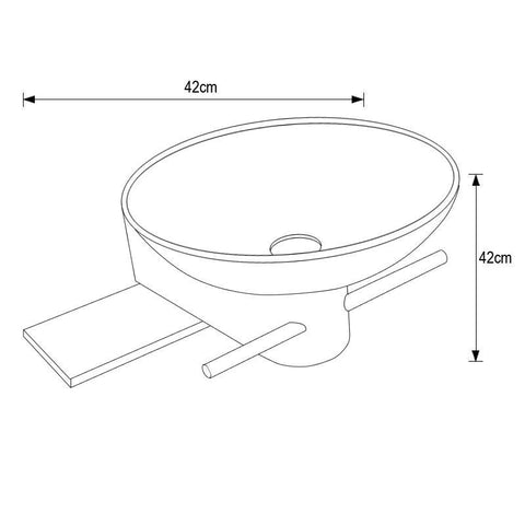 Image of Legion WTB073 SINK VANITY WITHOUT MIRROR AND FAUCET - Black WTB073