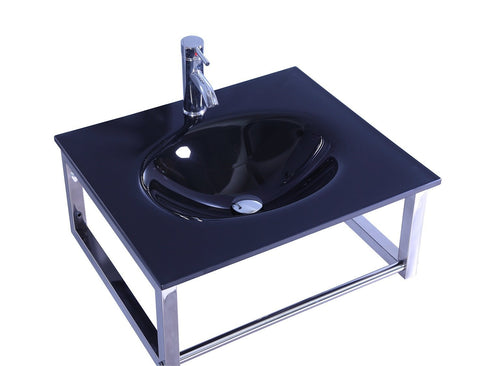 Image of Legion WTB074 SINK VANITY WITHOUT MIRROR AND FAUCET - Black WTB074