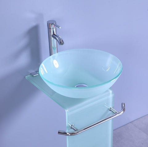 Image of Legion WTH70854 SINK VANITY WITHOUT MIRROR AND FAUCET - Frosted WTH70854