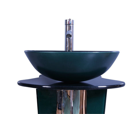 Image of Legion WTH70866 SINK VANITY WITHOUT MIRROR AND FAUCET - Black WTH70866