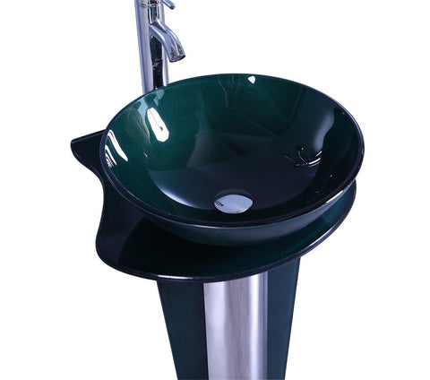 Image of Legion WTH70866 SINK VANITY WITHOUT MIRROR AND FAUCET - Black WTH70866