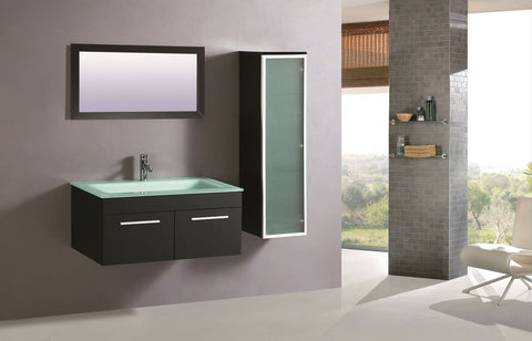 Image of Legion WTM8116 SINK VANITY WITH MIRROR - NO FAUCET - Espresso WTM8116