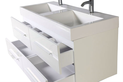 Image of Legion WTM8121 SINK VANITY WITH MIRROR - NO FAUCET - White WTM8121