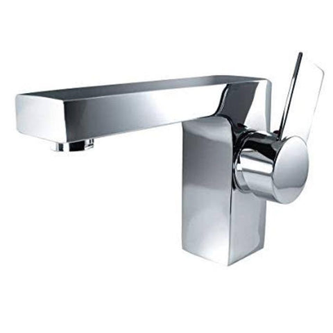 Image of Lucera 30" Gray Modern Wall Hung Undermount Sink Vanity w/ Medicine Cabinet FVN6124GR-UNS-FFT1053CH