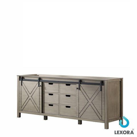 Image of Marsyas 84" Ash Grey Vanity Cabinet Only