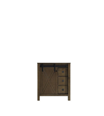Image of Marsyas Veluti 30" Rustic Brown Vanity Cabinet Only