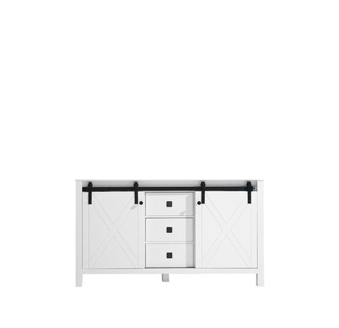 Image of Marsyas Veluti 60" White Vanity Cabinet Only