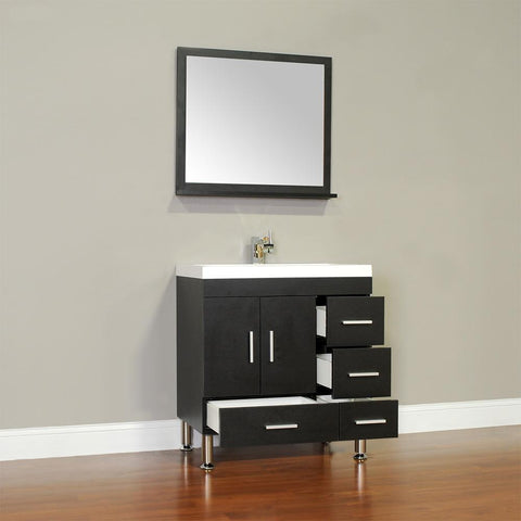Image of Ripley Collection 30" Single Modern Bathroom Vanity - Black AT-8050-B