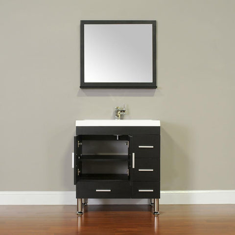 Image of Ripley Collection 30" Single Modern Bathroom Vanity - Black AT-8050-B