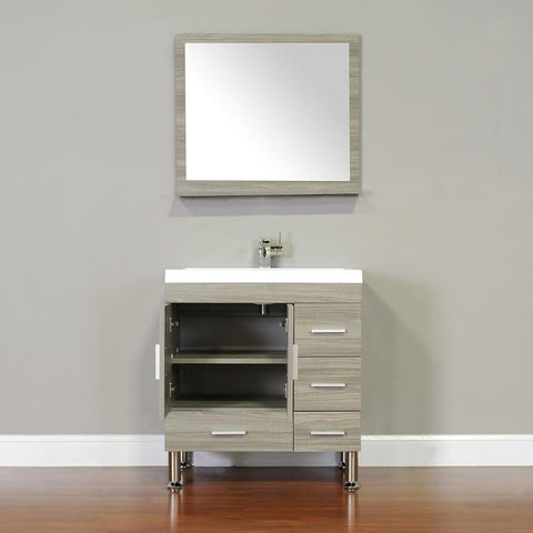 Image of Ripley Collection 30" Single Modern Bathroom Vanity - Gray AT-8050-G