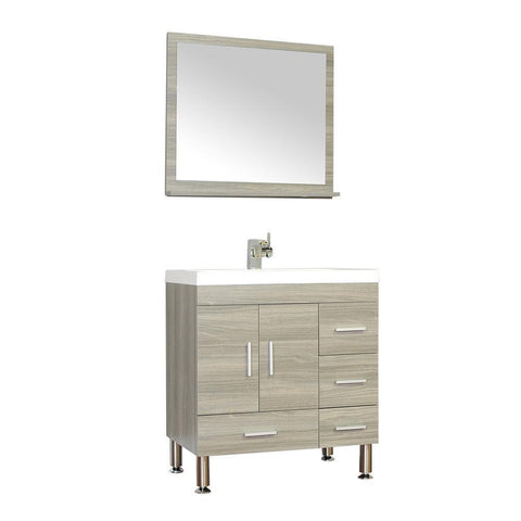 Image of Ripley Collection 30" Single Modern Bathroom Vanity - Gray AT-8050-G