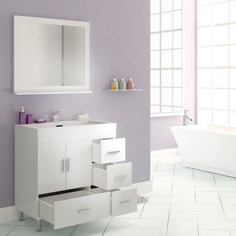 Image of Ripley Collection 30" Single Modern Bathroom Vanity - White AT-8050-W