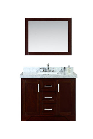 Image of Seacliff by Ariel Ashbury 42" Single Sink Vanity Set in Walnut SC-ASH-42-TWA