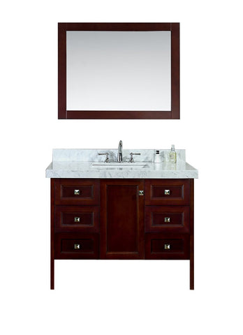 Image of Seacliff by Ariel Beckonridge 42" Single Sink Vanity Set in Walnut SC-BEC-42-SWA