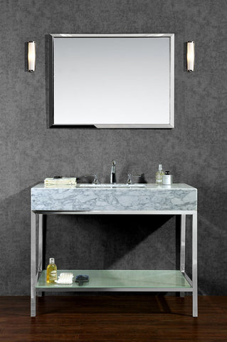 Image of Seacliff by Ariel Brightwater 48" Single Sink Vanity Set SC-BRI-48-PSS