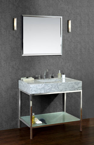 Image of Seacliff by Ariel Brightwater 48" Single Sink Vanity Set SC-BRI-48-PSS