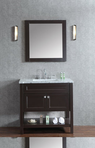 Image of Seacliff by Ariel Mayfield 36" Single Sink Vanity Set in Espresso SC-MAY-36-SES