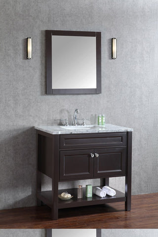 Image of Seacliff by Ariel Mayfield 36" Single Sink Vanity Set in Espresso SC-MAY-36-SES