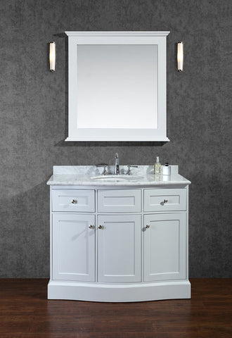 Image of Seacliff by Ariel Montauk 42" Single Sink Vanity Set in White SC-MON-42-SWH