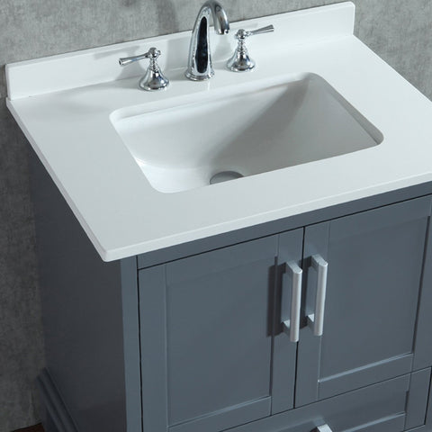 Image of Seacliff by Ariel Nantucket 30" Single Sink Vanity Set in Whale Grey SC-NAN-30-SWG