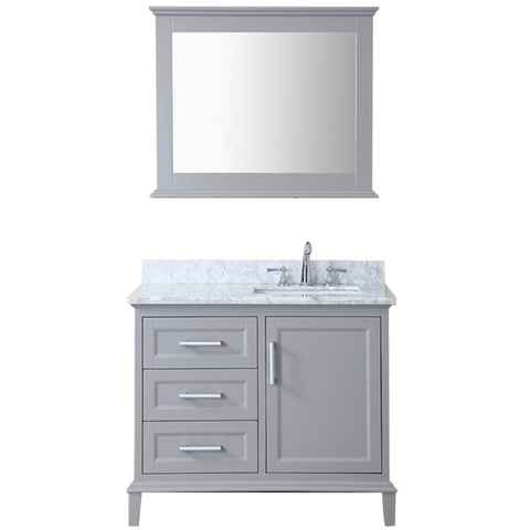 Image of Seacliff by Ariel Nantucket 42" Single Sink Vanity Set in Taupe Grey SC-NAN-42-STG