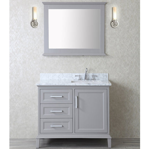 Image of Seacliff by Ariel Nantucket 42" Single Sink Vanity Set in Taupe Grey SC-NAN-42-STG