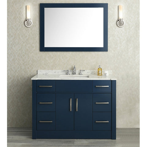 Image of Seacliff by Ariel Radcliff 48" Single Sink Vanity Set in Midnight Blue SC-RAD-48-SMB