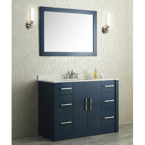 Image of Seacliff by Ariel Radcliff 48" Single Sink Vanity Set in Midnight Blue SC-RAD-48-SMB