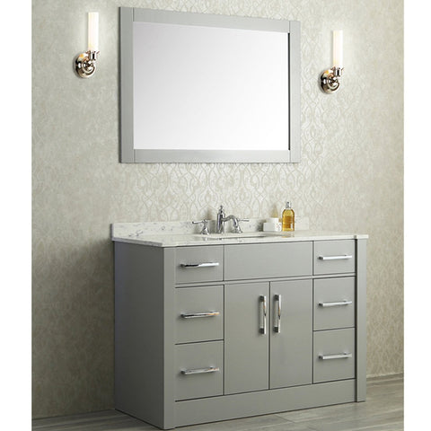 Image of Seacliff by Ariel Radcliff 48" Single Sink Vanity Set in Taupe Grey SC-RAD-48-STG