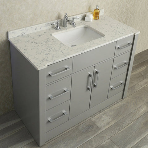 Image of Seacliff by Ariel Radcliff 48" Single Sink Vanity Set in Taupe Grey SC-RAD-48-STG
