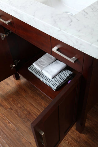 Image of Seacliff by Ariel Redford 36" Single Sink Vanity Set in Walnut SC-RED-36-TWA