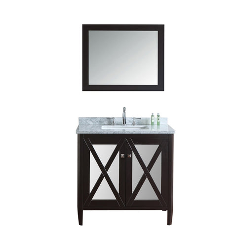Image of Seacliff by Ariel Summit 36" Single Sink Vanity Set in Espresso SC-SUM-36-SES
