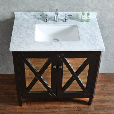 Image of Seacliff by Ariel Summit 36" Single Sink Vanity Set in Espresso SC-SUM-36-SES