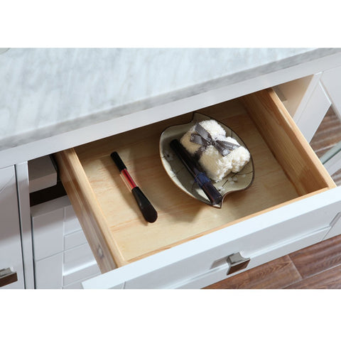 Image of Seacliff by Ariel Summit 60" Double Sink Vanity Set in White SC-SUM-60-SWH