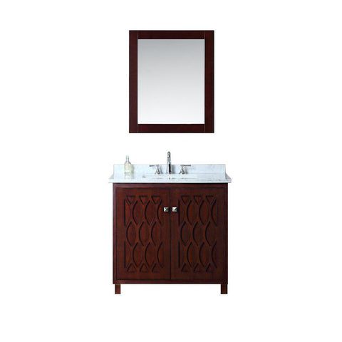 Image of Seacliff by Ariel Turnberry 36" Single Sink Vanity Set in Walnut SC-TUR-36-SWA