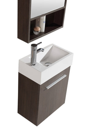Image of SINK VANITY WITH MIRROR - NO FAUCET WTH20160A