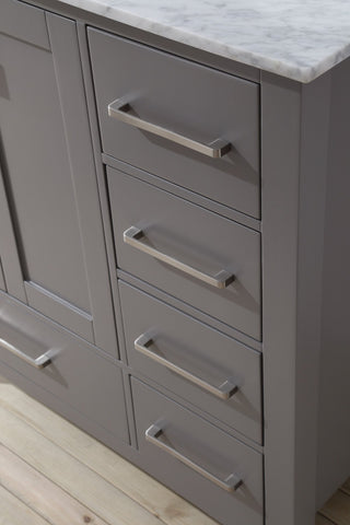 Image of Stufurhome 36 inch Malibu Grey Single Sink Bathroom Vanity GM-6412-36GY-CR