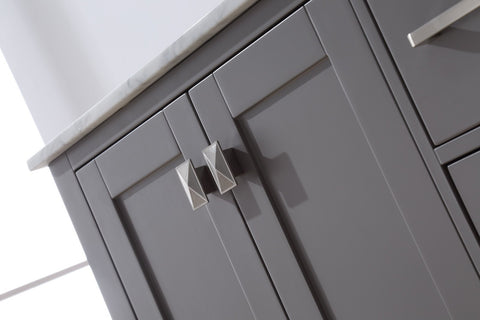 Image of Stufurhome 36 inch Malibu Grey Single Sink Bathroom Vanity GM-6412-36GY-CR