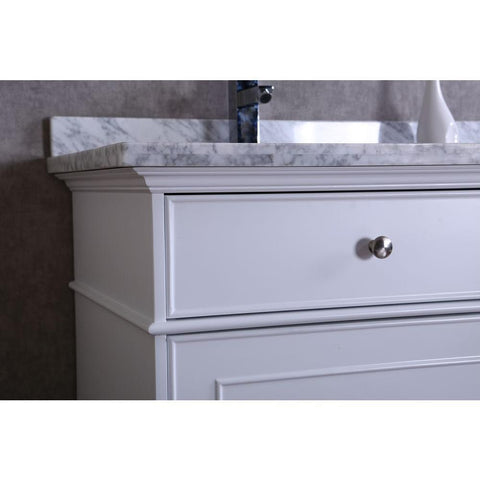 Image of Stufurhome Cadence White 72 inch Double Sink Bathroom Vanity with Mirror HD-7000W-72-CR