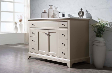 Image of Stufurhome Erin 49 Inch Single Sink Bathroom Vanity HD-6004-49-QZ