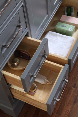 Image of Stufurhome Newport Grey 48 inch Single Sink Bathroom Vanity with Mirror HD-7130G-48-CR