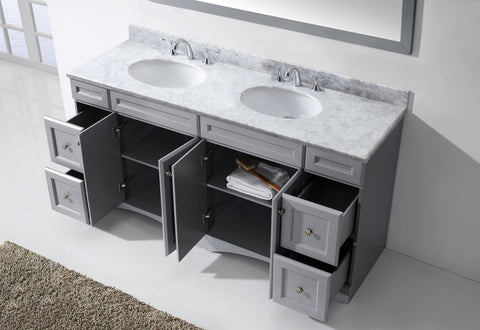 Image of Talisa 72" Double Bathroom Vanity ED-25072-WMRO-ES