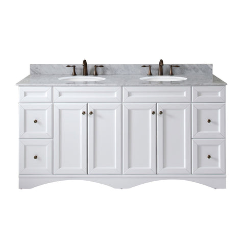 Image of Talisa 72" Double Bathroom Vanity ED-25072-WMRO-WH-NM