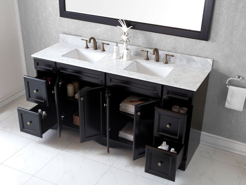 Image of Talisa 72" Double Bathroom Vanity ED-25072-WMSQ-ES
