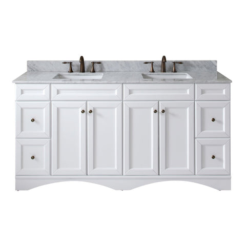 Image of Talisa 72" Double Bathroom Vanity ED-25072-WMSQ-WH-NM