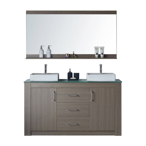 Image of Tavian 60" Double Bathroom Vanity KD-90060-G-GO