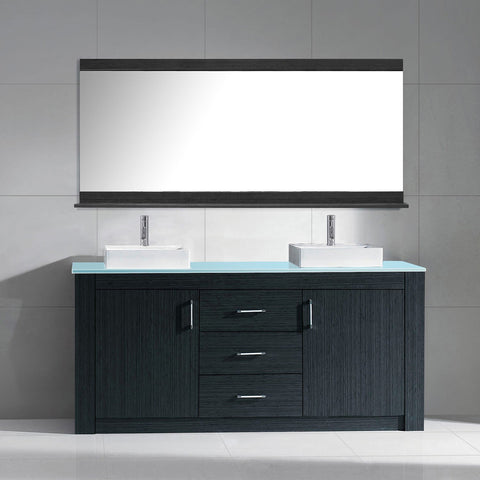Image of Tavian 60" Double Bathroom Vanity KD-90060-G-GO