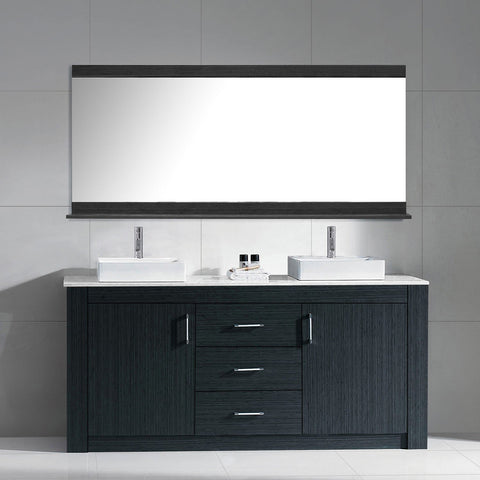 Image of Tavian 72" Double Bathroom Vanity KD-90072-G-GO